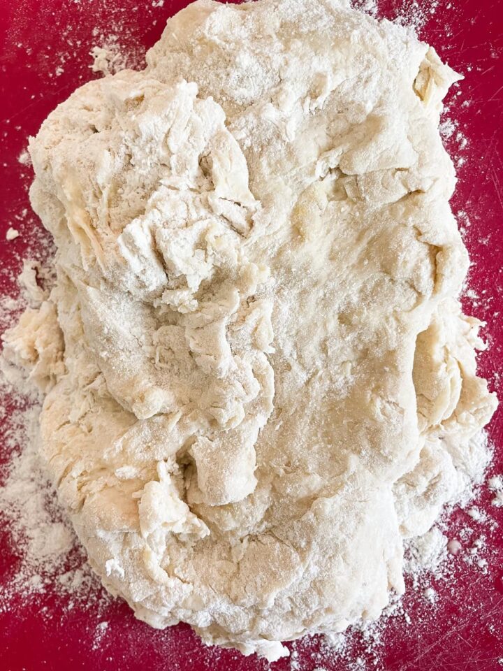 Kids love bunny bread that stars an easy, yeast-based dough that's simple to mix, fun to knead, and bakes up into the cutest golden bunnies. Dough is turned out to knead.